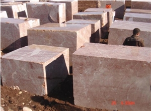 Red Marble Red Coral Block