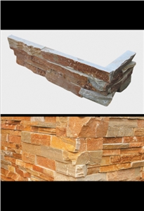 Corner Stone For Wall Panels, Beige Quartzite Corner Stone