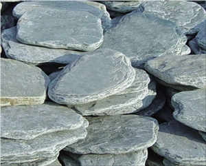 Tumbled Steppingstones, Green Slate Flagstone
