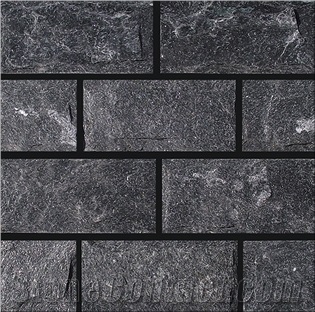 Black Quartzite Mushroom Stone