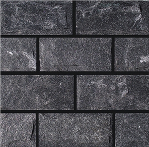 Black Quartzite Mushroom Stone