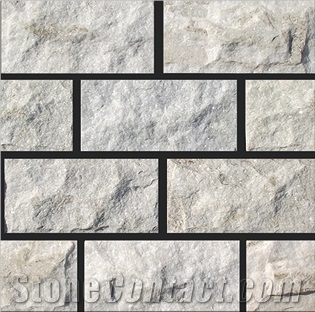 White Quartzite Mushroom Stone