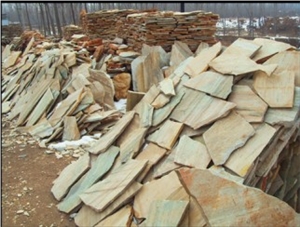 Natural Crazy Flagstone, Beige Slate Flagstone