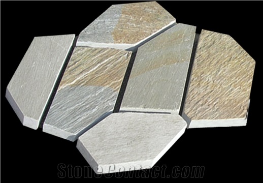 Net-pasted Flagstone, Beige Slate Flagstone