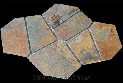 Net-pasted Flagstone