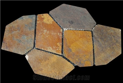 Net-pasted Flagstone