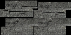 Black Quartzite Cultured Stone