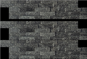 Quartzite Wall Panel, Black Quartzite Cultured Stone