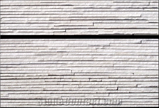 Quartzite Wall Panel, White Quartzite Cultured Stone