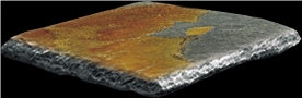 Rust Slate Hollow Pillar Cap