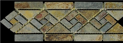 Slate Mosaic Border Line