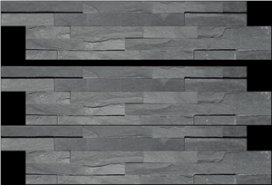 Slate Wall Panel, Black Slate Cultured Stone Slate Wall Panel, Black Slate Cultured Stone