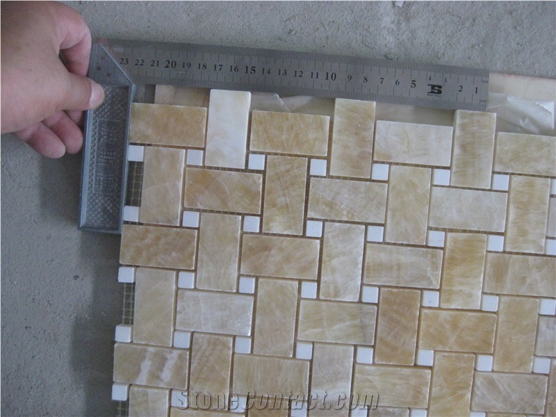 Honey Onyx Mosaic, Honey Yellow Onyx Mosaic