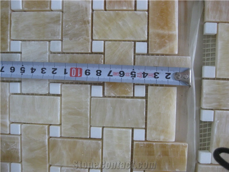 Honey Onyx Mosaic, Honey Yellow Onyx Mosaic