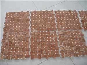 Red Mosaic Rojo Alicante Mosaic Tile, Rojo Alicante Red Marble Mosaic
