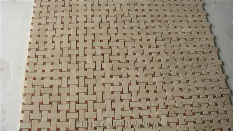 Red Mosaic Rojo Alicante Mosaic Tile, Rojo Alicante Red Marble Mosaic