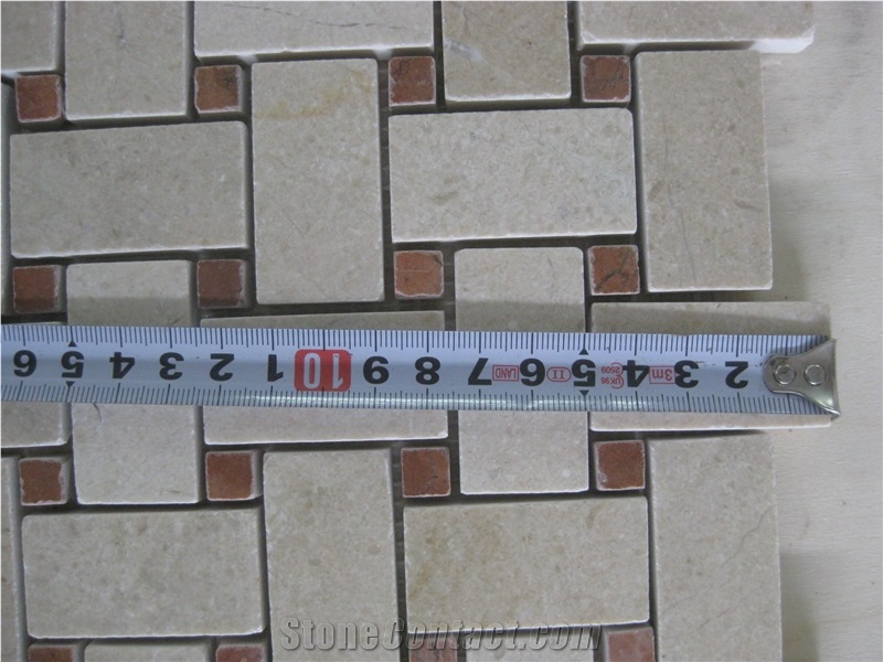 Red Mosaic Rojo Alicante Mosaic Tile, Rojo Alicante Red Marble Mosaic