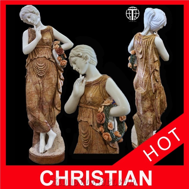 Girl Sculpture,Marble Sculpture