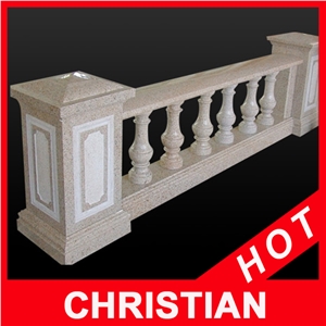 Stone Handrail, Baluster,Granite Railings, or Marble Pink Granite Baluster