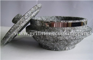 Granite Stone Pot Useful Cookware in the Kitchen, Blue Granite Cookware