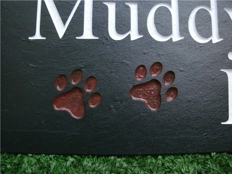 Riven Slate Sign, Welsh Black Slate Sign