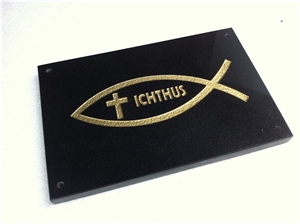 Star Galaxy House Signs, Star Galaxy Black Granite Signs