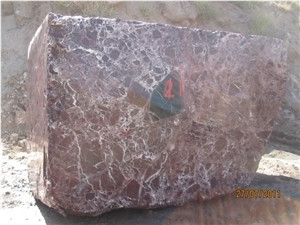 Rosso Levanto Marble Blocks, Rosa Levanto Marble Block
