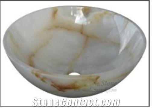 2013 Hot Style Onyx Wash Basin, White Onyx Wash Basin