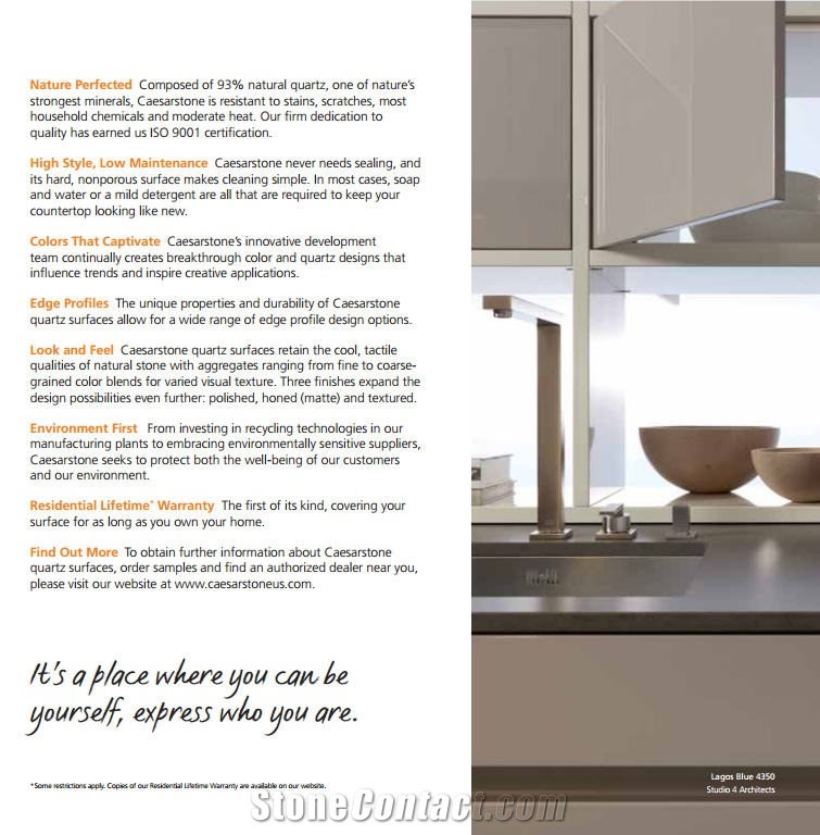 Caesarstone Quartz Surface Countertop