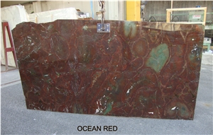 Ocean Red Granite Slabs, Iran Red Granite