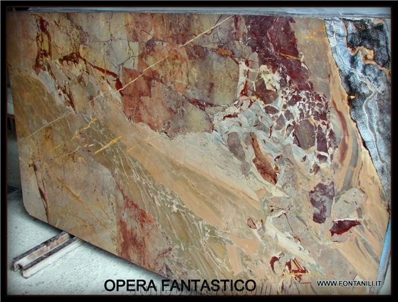 Opera Fantastico Slab (Sarrancolin), Opera Fantastico Marble Slabs