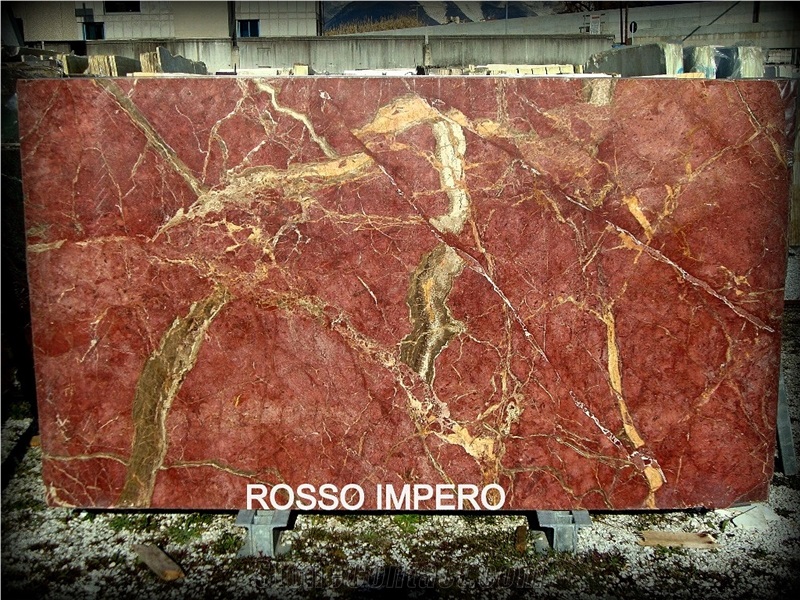 Rosso Impero Marble Slabs, Iran Red Marble