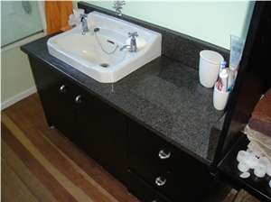 Padang Dark Granite Bath Top, G654 Black Granite Bath Top