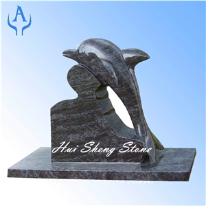 Headstone Tombstone Monument, Grey Granite