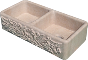 Beige Marble Wash Basin,beige Marble Stone Sink