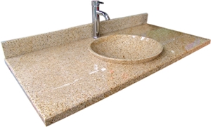 G682 Granite Vanity Top, G682 Yellow Granite Vanity Top