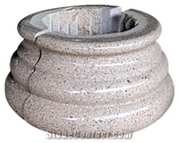 Pink Granite Column Base