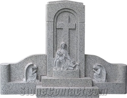 Monument, Brown Marble Urn, Vase, Bench