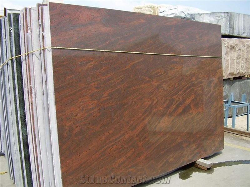 Multicolor Red Granite Slabs