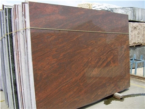 Multicolor Red Granite Slabs