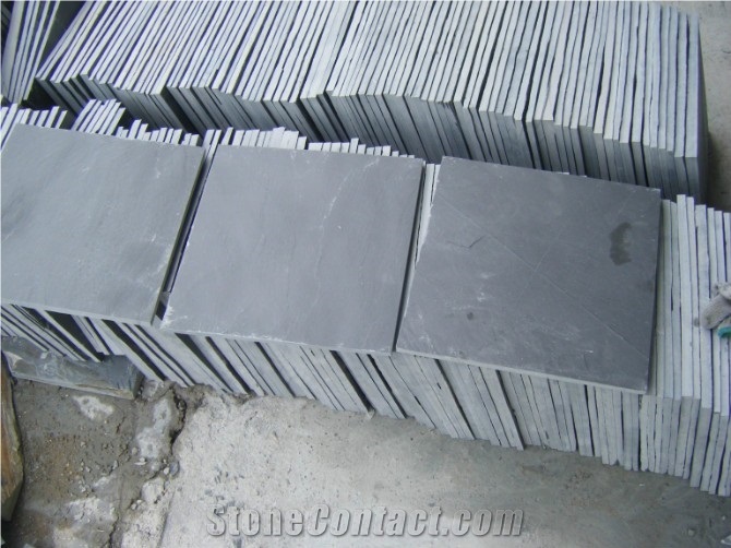 Paving Stone, China Black Slate Slabs & Tiles