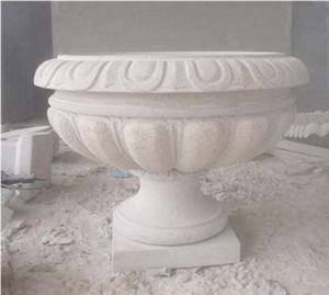 Stone Flower Pot, G682 Yellow Granite Flower Pot