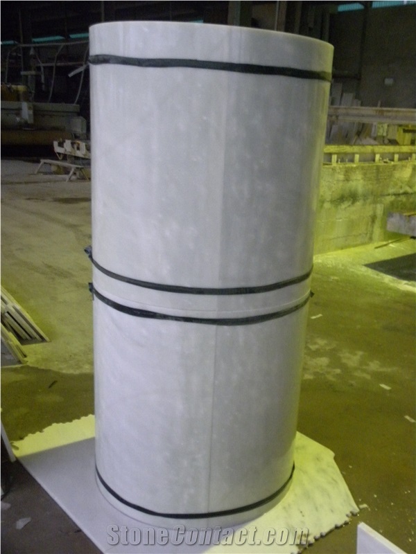 Marble Panels for Column, White Marble Column
