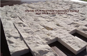 Split Face Beige Marble Tiles