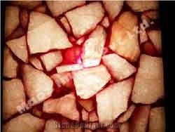 Orange Quartz Gem Stone Slab
