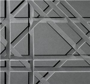 Cheap Black 3d Stone Wave Wall Panel Tile, Black Basalt Wall Panel