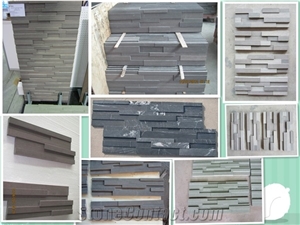 Panels, Culture Stone, Wenge Sandstone, Coffee Wood Wall Cladding