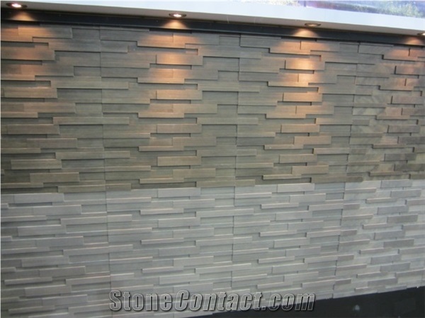 Panels, Culture Stone, Wenge Sandstone, Coffee Wood Wall Cladding