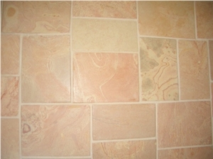 Jerusalem Red Flooring Tiles, Pink Israel Limestone Floor Tiles