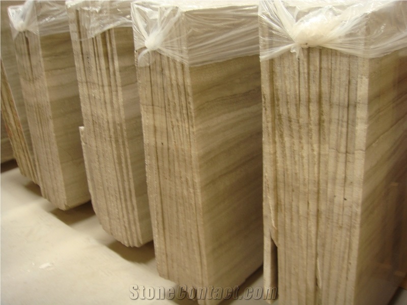 Wooden Grey Marble , Seperggainte Grey Marble Slab